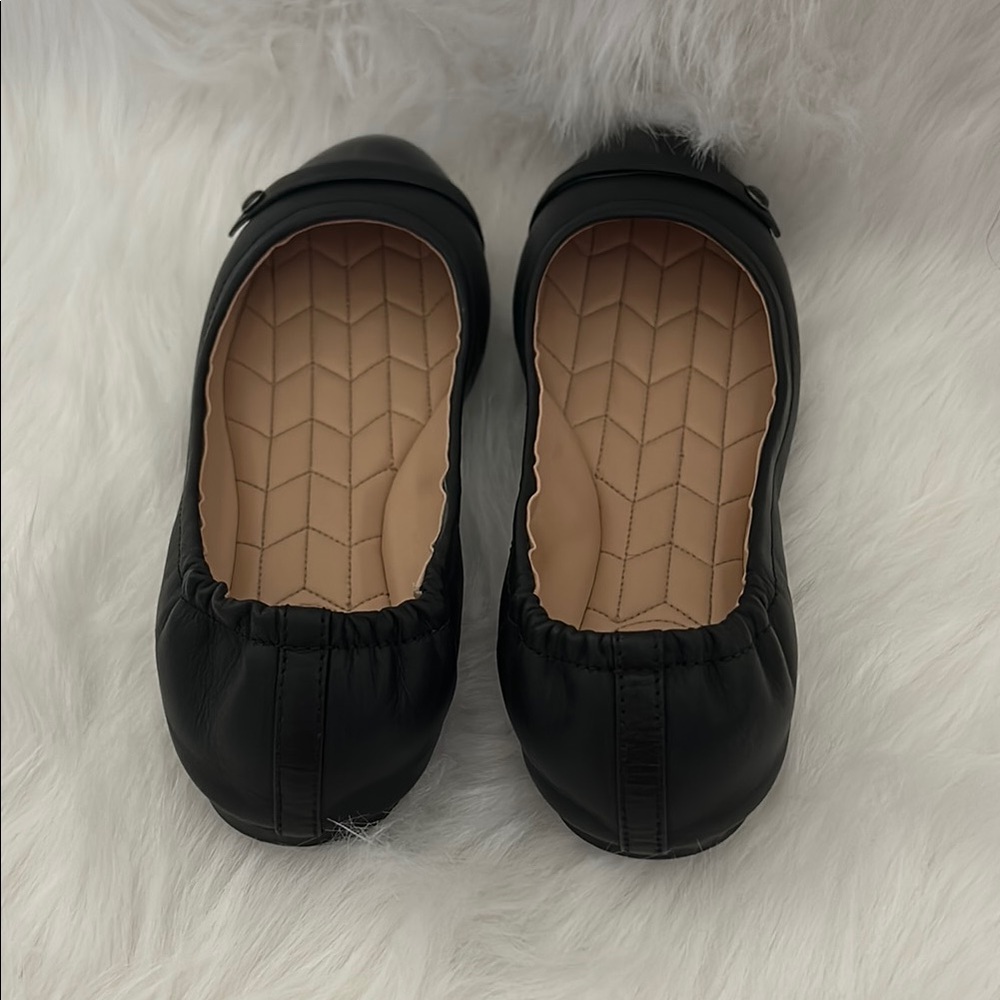 Coach Black Patent Cap Toe Flats - Picture 4 of 5